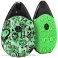 Skin Decal Wrap 2 Pack compatible with Suorin Drop Scene Kid Sketches Green VAPE NOT INCLUDED