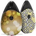 Skin Decal Wrap 2 Pack compatible with Suorin Drop Bokeh Hex Yellow VAPE NOT INCLUDED
