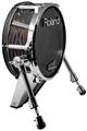 Skin Wrap works with Roland vDrum Shell KD-140 Kick Bass Drum Baja 0023 Orange Burnt (DRUM NOT INCLUDED)