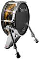 Skin Wrap works with Roland vDrum Shell KD-140 Kick Bass Drum Baja 0032 Orange (DRUM NOT INCLUDED)