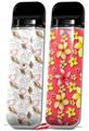 Skin Decal Wrap 2 Pack for Smok Novo v1 Sea Shells 02 White VAPE NOT INCLUDED