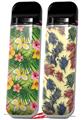 Skin Decal Wrap 2 Pack for Smok Novo v1 Beach Flowers 02 Sage Green VAPE NOT INCLUDED
