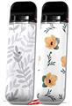 Skin Decal Wrap 2 Pack for Smok Novo v1 Watercolor Leaves Purple VAPE NOT INCLUDED