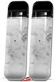 Skin Decal Wrap 2 Pack for Smok Novo v1 Marble Granite 07 White Gray VAPE NOT INCLUDED
