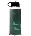 Skin Wrap Decal compatible with Hydro Flask Wide Mouth Bottle 32oz Bokeh Music Seafoam Green (BOTTLE NOT INCLUDED)