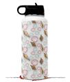Skin Wrap Decal compatible with Hydro Flask Wide Mouth Bottle 32oz Sea Shells 02 White (BOTTLE NOT INCLUDED)