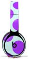 WraptorSkinz Skin Skin Decal Wrap works with Beats Solo Pro (Original) Headphones Kearas Polka Dots Purple And Blue Skin Only BEATS NOT INCLUDED