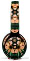 WraptorSkinz Skin Skin Decal Wrap works with Beats Solo Pro (Original) Headphones Floral Pattern Orange Skin Only BEATS NOT INCLUDED