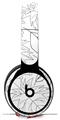 WraptorSkinz Skin Skin Decal Wrap works with Beats Solo Pro (Original) Headphones Fall Black On White Skin Only BEATS NOT INCLUDED