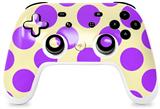 Skin Decal Wrap works with Original Google Stadia Controller Kearas Polka Dots Purple On Cream Skin Only CONTROLLER NOT INCLUDED