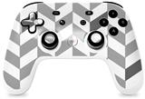 Skin Decal Wrap works with Original Google Stadia Controller Chevrons Gray And Charcoal Skin Only CONTROLLER NOT INCLUDED
