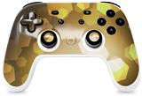 Skin Decal Wrap works with Original Google Stadia Controller Bokeh Hex Yellow Skin Only CONTROLLER NOT INCLUDED