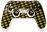 Skin Decal Wrap works with Original Google Stadia Controller Iowa Hawkeyes Tigerhawk Tiled 06 Gold on Black Skin Only CONTROLLER NOT INCLUDED