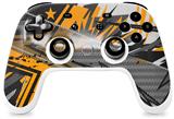 Skin Decal Wrap works with Original Google Stadia Controller Baja 0032 Orange Skin Only CONTROLLER NOT INCLUDED