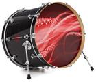 Vinyl Decal Skin Wrap for 20" Bass Kick Drum Head Mystic Vortex Red - DRUM HEAD NOT INCLUDED