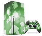 WraptorSkinz Skin Wrap compatible with the 2020 XBOX Series X Console and Controller Bokeh Squared Green (XBOX NOT INCLUDED)