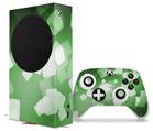 WraptorSkinz Skin Wrap compatible with the 2020 XBOX Series S Console and Controller Bokeh Squared Green (XBOX NOT INCLUDED)