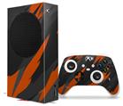 WraptorSkinz Skin Wrap compatible with the 2020 XBOX Series S Console and Controller Jagged Camo Burnt Orange (XBOX NOT INCLUDED)