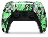 WraptorSkinz Skin Wrap compatible with the Sony PS5 DualSense Controller Scene Kid Sketches Green (CONTROLLER NOT INCLUDED)