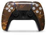 WraptorSkinz Skin Wrap compatible with the Sony PS5 DualSense Controller Bokeh Music Orange (CONTROLLER NOT INCLUDED)
