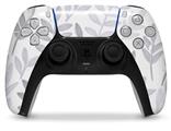 WraptorSkinz Skin Wrap compatible with the Sony PS5 DualSense Controller Watercolor Leaves Purple (CONTROLLER NOT INCLUDED)