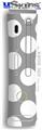 XBOX 360 Faceplate Skin - Kearas Polka Dots Whtie On Gray