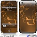 iPhone 3GS Skin - Bokeh Music Orange