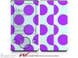 Kearas Polka Dots Purple And Blue - Decal Style skin fits Zune 80/120GB  (ZUNE SOLD SEPARATELY)