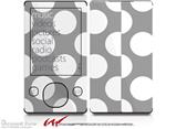 Kearas Polka Dots Whtie On Gray - Decal Style skin fits Zune 80/120GB  (ZUNE SOLD SEPARATELY)