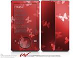 Bokeh Butterflies Red - Decal Style skin fits Zune 80/120GB  (ZUNE SOLD SEPARATELY)