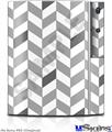 Sony PS3 Skin - Chevrons Gray And Charcoal