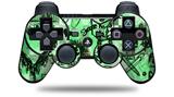 Sony PS3 Controller Decal Style Skin - Scene Kid Sketches Green (CONTROLLER NOT INCLUDED)