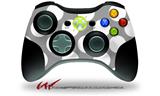 XBOX 360 Wireless Controller Decal Style Skin - Kearas Polka Dots Whtie On Gray (CONTROLLER NOT INCLUDED)