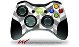 XBOX 360 Wireless Controller Decal Style Skin - Chevrons Gray And Charcoal (CONTROLLER NOT INCLUDED)