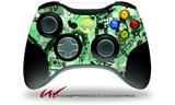XBOX 360 Wireless Controller Decal Style Skin - Scene Kid Sketches Green (CONTROLLER NOT INCLUDED)