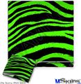 Decal Skin compatible with Sony PS3 Slim Zebra Green
