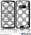 LG enV2 Skin - Kearas Polka Dots Whtie On Gray