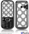 LG Rumor 2 Skin - Kearas Polka Dots Whtie On Gray