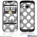 HTC Droid Eris Skin - Kearas Polka Dots Whtie On Gray