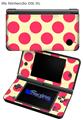 Kearas Polka Dots Pink On Cream - Decal Style Skin fits Nintendo DSi XL (DSi SOLD SEPARATELY)