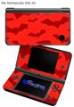 Deathrock Bats Red - Decal Style Skin fits Nintendo DSi XL (DSi SOLD SEPARATELY)