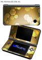 Bokeh Hex Yellow - Decal Style Skin fits Nintendo DSi XL (DSi SOLD SEPARATELY)
