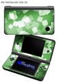Bokeh Squared Green - Decal Style Skin fits Nintendo DSi XL (DSi SOLD SEPARATELY)