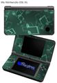 Bokeh Music Seafoam Green - Decal Style Skin fits Nintendo DSi XL (DSi SOLD SEPARATELY)