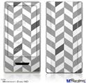 Zune HD Skin - Chevrons Gray And Charcoal