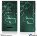 Zune HD Skin - Bokeh Music Seafoam Green