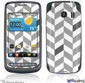 LG Vortex Skin - Chevrons Gray And Charcoal