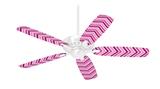 Zig Zag Pinks - Ceiling Fan Skin Kit fits most 42 inch fans (FAN and BLADES SOLD SEPARATELY)