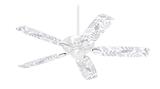 Watercolor Leaves Purple - Ceiling Fan Skin Kit fits most 42 inch fans (FAN and BLADES SOLD SEPARATELY)