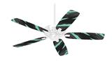 Jagged Camo Seafoam Green - Ceiling Fan Skin Kit fits most 42 inch fans (FAN and BLADES SOLD SEPARATELY)